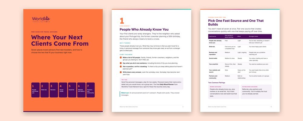 Pages from Where Your Next Clients Come From