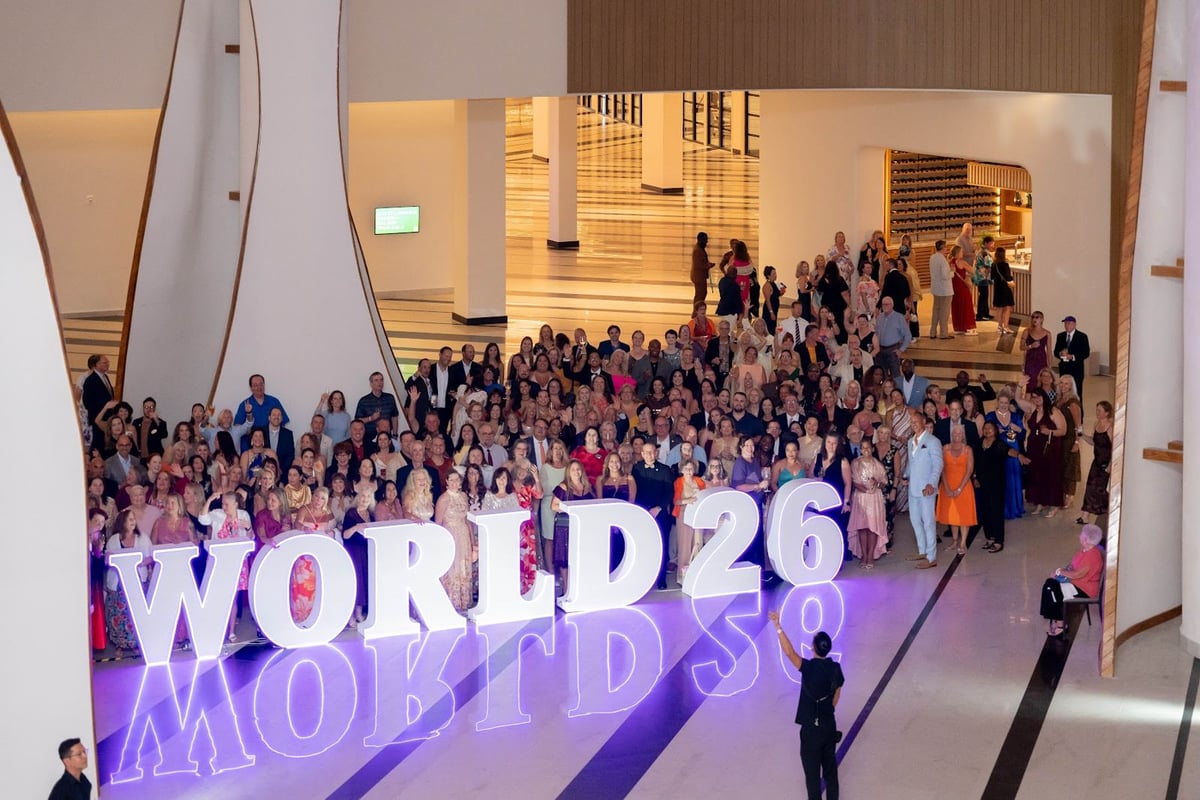 Travel advisors connecting at a WorldVia Travel Network community event